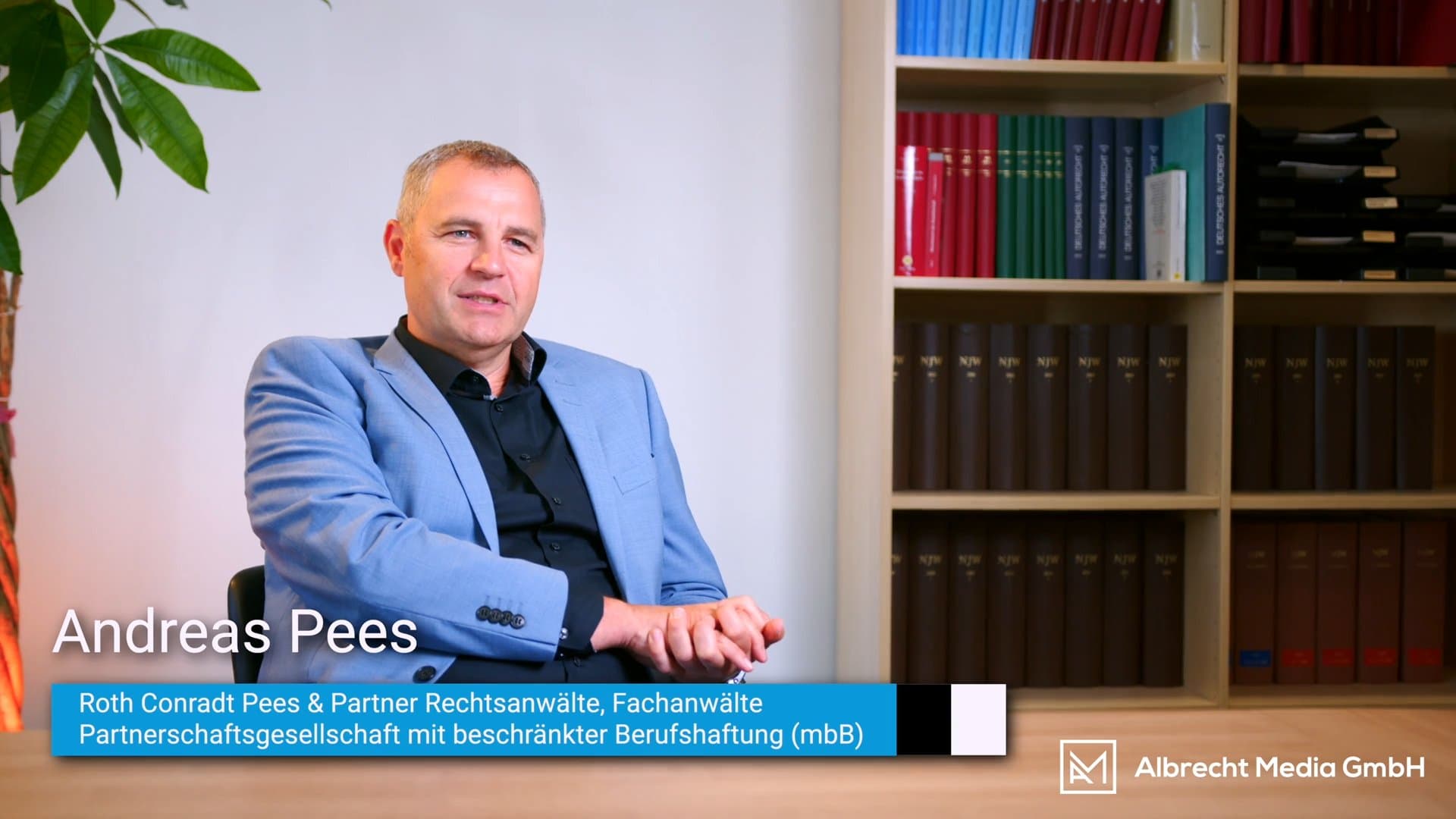Videoreferenz von Andreas Pees, Geschäftsführer bei Anwaltskanzlei Roth, Conradt, Pees & Partner